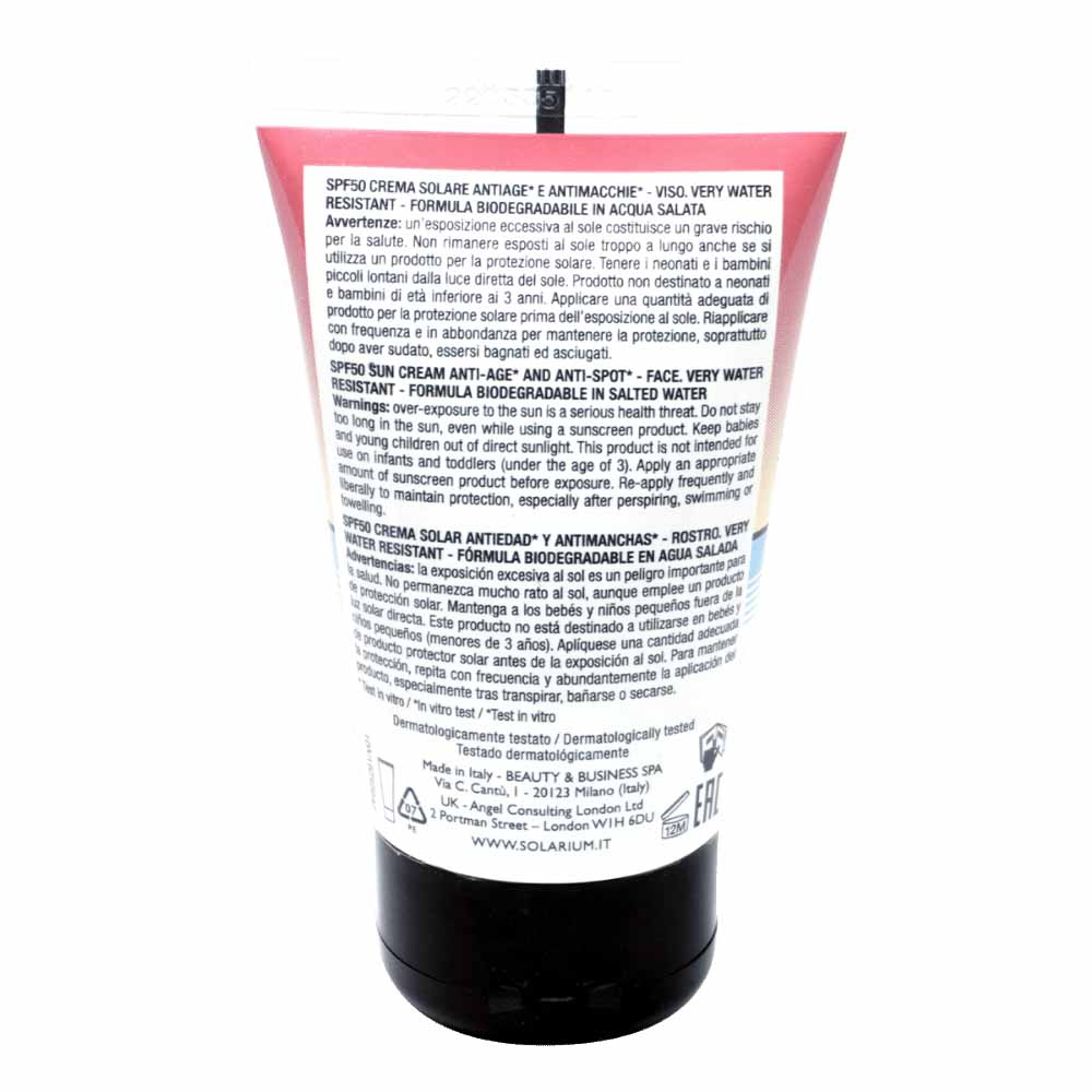 SOLARIUM SPF50 SUN CREAM ANTI AGE & ANTI-SPOT